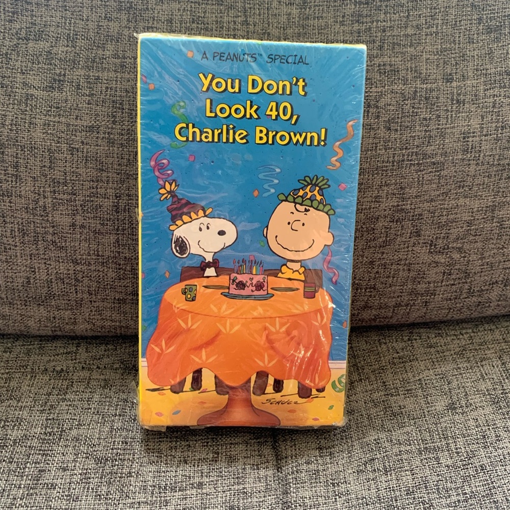 Peanuts Birthday Card - Blue and Orange